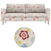 cheap Sofa Cover-100% Cotton 2-Seat 3-Seat Sofa Cover Floral Quilted Slipcovers  PARcover LITB PRIME cover