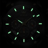 Χαμηλού Κόστους Ρολόγια Quartz-Νέα Εμπορική Μάρκα Olevs Ανδρικό Επιχειρηματικό Ρολόι Λαμπερός Χρονογράφος 24-Ώρες Ενδείξεις Μόδας Τάσης Πολυλειτουργικό Ρολόι Quartz Αδιάβροχο Ψυχαγωγία Αθλητικά Ανδρικό Ρολόι Χεριού