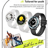 tanie Smartwatche-696 LC315B Inteligentny zegarek 1.27 in Inteligentny zegarek Bluetooth Krokomierz Powiadamianie o połączeniu telefonicznym Rejestrator snu Kompatybilny z Android iOS Damskie Męskie Odbieranie bez