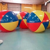 Недорогие Пляжные и уличные игрушки-Огромный шар радужного цвета отлично подходит для вечеринки у бассейна на пляже