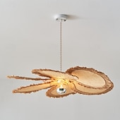 preiswerte Pendelleuchte-LED-Pendelleuchte warmweiß 60/80/100 cm 1-flammig böhmischer Kronleuchter schlichtes Hanfseil-Pendellaternen-Design handgewebter Rattankorb Retro-Stoff E26/E27 Schlafzimmer Home Office 110-240 V
