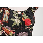 economico Cime-Retrò Vintage Anni 1950 Blusa / Camicia Senza spalline Fiore / Floreale Costume Per donna Mascherata Casual Quotidiano Addio al Nubilato Adulti Top