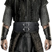 cheap Accessories and More-Retro Vintage Medieval Renaissance Masquerade Waist Belt Viking Celtic Knight Fancy Dress Men&#039;s Viking Carnival Masquerade Renaissance Fair LARP Ren Faire Adults&#039; Waist Belt