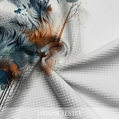 economico Polo con stampa animalier da uomo-Per uomo Lupo Maglia da golf Manica Corta Magliette polo Camicie con Colletto Divertente Abbigliamento casual alla moda Abbigliamento da vacanza Abiti da festa Stampa 3D Bottoni Estate Primavera Blu