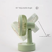cheap Heating &amp; Cooling-Mini Desktop Fan - Portable, Convenient Three-Speed Cooling Fan, Powerful Rechargeable Fan for Students, Home, Office, and Outdoor Use
