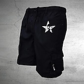 billiga Klassisk-Herr Taktiska shorts Cargo-shorts Shorts Snörning Elastisk midja Flera fickor Dödskalle Bärbar Kort Utomhus Dagligen Camping och vandring Mode Klassisk Svart Armégrön