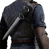 ieftine Accesorii și altele-Punk și gotic Medieval Renascentist Teacă Suport pentru sabie Broasca sabie Viching Cavaler celtic Bărbați Pentru femei Unisex Pirat Carnaval Mascaradă Mascaradă Târgul Renașterii LARP Adulți Teacă
