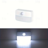 abordables veilleuses à capteur-Veilleuse à détecteur de mouvement LED, lampe de lecture nocturne à LED d&#039;intérieur, veilleuse à piles avec capteur de mouvement, pour chambre à coucher, cuisine, escaliers, couloir, bureau