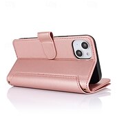 זול נרתיקים לאייפון-טלפון מגן עבור אייפון 16 iPhone 15 Pro Max iPhone 14 13 12 11 Pro Max Plus Mini SE מארז כרטיס ארנק מגנטי רוכסן עם שרוך רטרו TPU עור PU