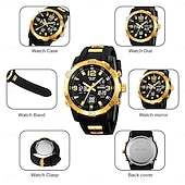 abordables Relojes digitales-SKMEI Hombre Reloj Digital Al Aire Libre Deportes Moda Reloj Casual Luminoso Cronómetro Despertador Calendario TPU Reloj