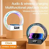 cheap Smart Lights-15W LED Smart Light with Multifunctional Wireless Charging Station - Coil Fast Wireless Charging, Immersive Wireless Speaker, Adjustable LED Desk Lamp, Rechargeable Wireless Speaker
