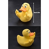 cheap Statues-Funny Middle Finger Duck Home Statue, Resin Mini Duck Garden Decoration, Rustic Country Kitchen Decor, Farm Animal Table Ornament as Housewarming Handmade Artware Gift