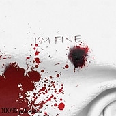  Per uomo Schizzi di sangue Macchie di sangue Maglietta Manica Corta maglietta Stampa 3D Girocollo Camicia Designer Steampunk Carnevale Feste Streetwear Rosso Blu Verde Estate Primavera Abbigliamento