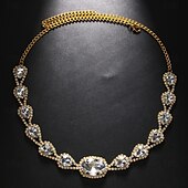 economico Accessori capelli per damigelle-Catena di testa Strass Matrimonio Spiaggia Classico Matrimonio Con Con diamantini Dettagli con cristalli Copricapo Copricapo