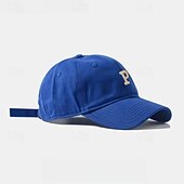 preiswerte Baseballkappe für Herren-Herren Cap Basecap Sonnenhut Kappe Schwarz Rosa Baumwolle Bestickt Modisch Brautkleider schlicht Strasse Täglich Buchstabe Einstellbar Sonnenschutz Atmungsaktiv