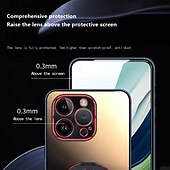 Недорогие Чехлы для iPhone-Чехол для телефона для iPhone 15 Pro Max iPhone 14 Pro Max iPhone 13 Pro Max задняя крышка с подставкой ударопрочный стеклянный камень ПК