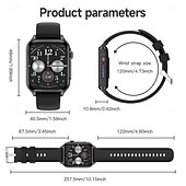 Χαμηλού Κόστους Smartwatch-696 P6 Εξυπνο ρολόι 1.96 inch Έξυπνο ρολόι Bluetooth ΗΚΓ + PPG Βηματόμετρο Υπενθύμιση Κλήσης Συμβατό με Android iOS Γυναικεία Άντρες Κλήσεις Hands-Free Υπενθύμιση Μηνύματος IP 67 Θήκη ρολογιού 40mm