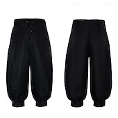 preiswerte Unterteile-Retro Vintage Mittelalterlich 17. Jahrhundert Maskerade Piratenhose Pirat Wikinger Kostüm Herren Keltisch Seeräuber Halloween Karneval Maskerade Party / Abend Erwachsene Hose