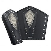 ieftine armură-Punk și gotic Medieval Renascentist Costum Cosplay Arme si Armuri Brățară Războinic Fecioara scutului Bărbați Viching Carnaval Mascaradă Scenă Târgul Renașterii LARP Adulți Brățări 1 bretele pentru