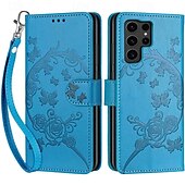 tanie Etui do telefonów Samsung-telefon Kılıf Na Samsung Galaxy S24 Ultra Plus S23 S22 S21 S20 Ultra Plus FE A55 A35 A25 A15 5G A54 A34 A14 A72 A52 A32 A22 A12 A53 A33 A23 A13 S25 Ultra Osłona tylna Z podpórką Magnetyczne z paskiem