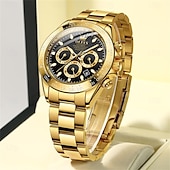 economico Orologi meccanici-Orologio meccanico da uomo OLEVS moda business automatico autopulente luminescente con calendario impermeabile in acciaio