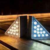 billige Vegglamper til utendørsbruk-2 stk bærbare hvite solenergi-trinnlys - vanntette led-stilys for gang, døråpning, garasje med avtakbar design, oppladbart nikkelbatteri og enkel installasjon