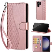 tanie Etui do telefonów Samsung-telefon Kılıf Na Samsung Galaxy S24 Ultra Plus S23 S22 S21 S20 Ultra Plus FE A55 A35 A25 A15 5G A54 A34 A14 A72 A52 A32 A22 A12 A53 A33 A23 A13 S25 Ultra Osłona tylna Z podpórką Magnetyczne z paskiem