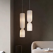 voordelige Hanglampen-led-hanglamp 3-kleurig licht 25cm 1-licht zijde stof vintage kunst hanglamp voor keukeneiland café bar boerderij 110-240v