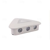 abordables appliques murales extérieures-appliques murales extérieures à LED blanc chaud 20 cm 9 têtes contractées triangle moderne personnalité d&#039;éclairage à trois côtés métal moderne adapté au mur de fond dans l&#039;escalier de magasin