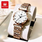 cheap Quartz Watches-New Olevs Olevs Brand Fashion Women&#039;S Quartz Watch Simple Fashion Trend Travel Sports Leisure Waterproof Steel Belt Women&#039;S Wristwatch