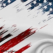  4 luglio 2026 250° Giorno della Memoria T-Shirt a Maniche Corte in Stampa 3D Designer Patriottica Patriot Bandiera degli Stati Uniti Henley per Uomini Casual Quotidiana
