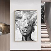 preiswerte Ölgemälde-abstrakte Dame Malerei handgemalte Frau Gesicht Ölgemälde Kunstwerk Frau Leinwand Dekor handgemalte Wandkunst Frau Meer Sturm Leinwand Ölgemälde Kunst gesichtslose Porträt Malerei nackt Ölgemälde