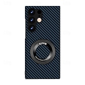 preiswerte Samsung-Handyhülle-Handyhülle für Samsung Galaxy S25 Ultra Rückenschale mit Ständerhalter Unterstützung für kabelloses Laden Schlagfest PC Metall