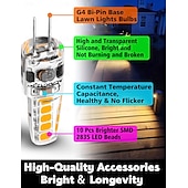 cheap LED Bi-pin Lights-10pcs G4 LED Light Bulb 2W Equivalent to Halogen Bulb 20W T3 JC Type Bi-Pin G4 Base AC/DC 12V for RV Interior Boat Yacht Courtyard Path Not-Dimmable