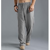 abordables Fondos-Medieval Renacimiento pantalones piratas Pirata Vikingo Color sólido Hombre Vikingo Pirata Víspera de Todos los Santos Carnaval Vacaciones Fiesta / Noche LARP Adulto Pantalones Primavera verano