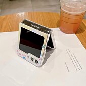 Недорогие Чехлы для Samsung-телефон Кейс для Назначение SSamsung Galaxy Z-флип 6 Z Flip 5 Кейс на заднюю панель Ультратонкий Защита от удара 3D в мультяшном стиле ТПУ