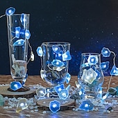 お買い得  電池式-オーシャンシリーズストリングライト、シーストーン装飾夏ストリングライト 2m 20LED 3m 30LED 海辺パーティー装飾沿岸ストリングライト電池式フェアリーライトホリデー寝室誕生日パーティーウェディングデコレーション