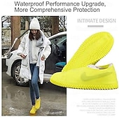 economico Cura Personale &amp; Salute-copriscarpe impermeabili, copriscarpe antiscivolo resistenti all&#039;acqua, protezioni copriscarpe antipioggia in gomma siliconica per bambini, uomini, donne