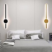 abordables Appliques murales d&#039;intérieur-appliques murales d&#039;intérieur à LED source de lumière 3 couleurs 60 cm tête unique 20 w luminaires linéaires appliques murales à longue bande en métal avec abat-jour en acrylique applique moderne
