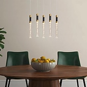 economico Luci a sospensione-lampada a sospensione a led dimmerabile 35/84/50cm 3//5/8/10/12/15/18-luce lampadari di cristallo ingresso incasso plafoniera design cluster soggiorno bancone bar 85-265v dimmerabile solo con