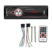 お買い得  車用Bluetoothキット/ハンズフリー-カーラジオ 1 DIN Bluetooth対応 AUX入力 TFカード Uディスク オートステレオ マルチメディアオーディオ MP3プレーヤー ヘッドユニット リモコン付き