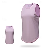 abordables Camisetas y Tops de Correr-Mujer Camiseta sin mangas de entrenamiento Camiseta sin mangas Running Camiseta sin mangas de gimnasio Sin Mangas Chalecos Casual Ropa Deportiva Transpirable Secado rápido Suave Entrenamiento de