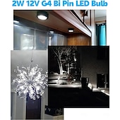 cheap LED Bi-pin Lights-10pcs G4 LED Light Bulb 2W Equivalent to Halogen Bulb 20W T3 JC Type Bi-Pin G4 Base AC/DC 12V for RV Interior Boat Yacht Courtyard Path Not-Dimmable