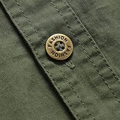 abordables chemises western pour hommes-Homme Drapeau Drapeau Américain Imprimé Lettre Chemise de travail Chemise Western Chemise Cargo Manche Courte Style Western Tactique Mode Décontractée Sortir Été Col Rabattu Boutons Imprimé Noir Vert