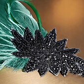 olcso Kiegészítők és még sok más-1920-as évek A nagy Gatsby Flapper fejpánt A nagy Gatsby Esküvői Vendég Gallér nélküli Jelmez Női Mindszentek napja Farsang Álarcos mulatság Parti Álarcos mulatság Esküvői fogadás Felnőttek Hajszalag