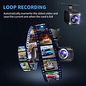 voordelige Auto DVR&#039;s-2.45 drievoudige opname 1080p720p480p loop video hd tachograaf