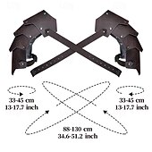 abordables Armadura-Retro Antiguo Medieval Renacimiento Armas y Armaduras Camisa de señora Armadura de Hombro Vikingo forastero Hombre Vikingo Carnaval Mascarada Rendimiento Fiesta / Noche Escenario Adulto Armadura de