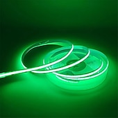 رخيصةأون أضواء شريطية من نوع COB-شريط إضاءة LED cob، شريط إضاءة LED خطي 5 متر، سطوع عالي مرن 12 فولت مصباح LED cob ra90 لغرفة النوم