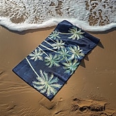 abordables ensembles de serviettes de plage-serviette de plage série palmiers couvertures confortables 100 % microfibre serviette de plage surdimensionnée, 35 &quot;x 70&quot;, grande serviette de bain pour adolescents adultes, séchage rapide,