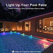 cheap Ground Lights-Solar Outdoor Deck Lights, Upgraded RGB Solar Fence Lights with Color Changing &amp; Warm White Mode, Waterproof LED Solar Powered Lights for Yard, Wall, Stairs, Pool and Step Decor